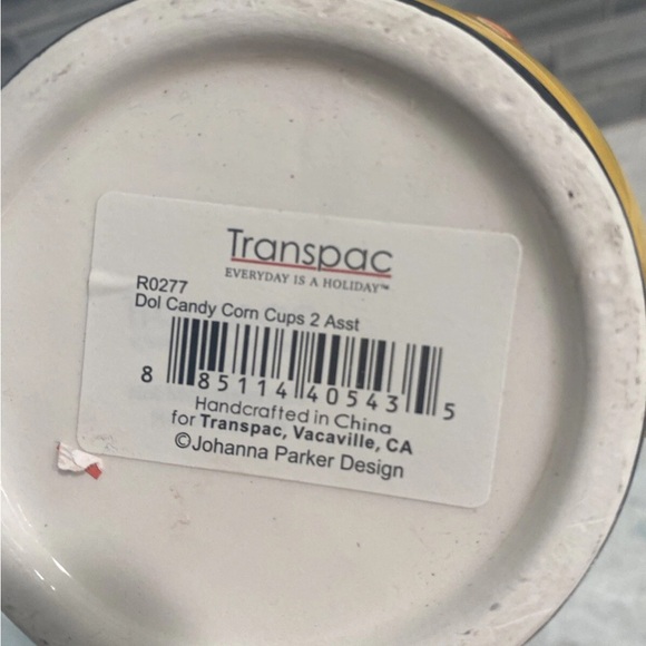 Orange and Black Candycorn Face Mug - Picture 3 of 4